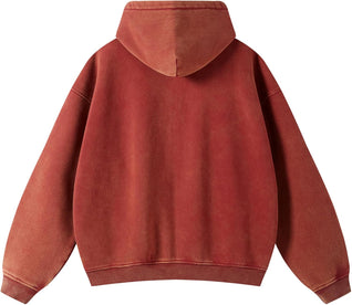 Acid Wash Zip Up Hoodie
