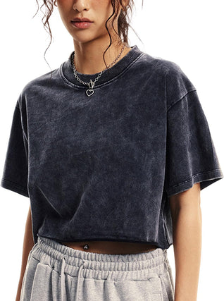 Women's Oversized Vintage T Shirts Cropped