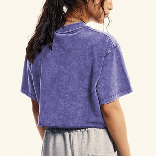 Women's Oversized Vintage T Shirts Cropped