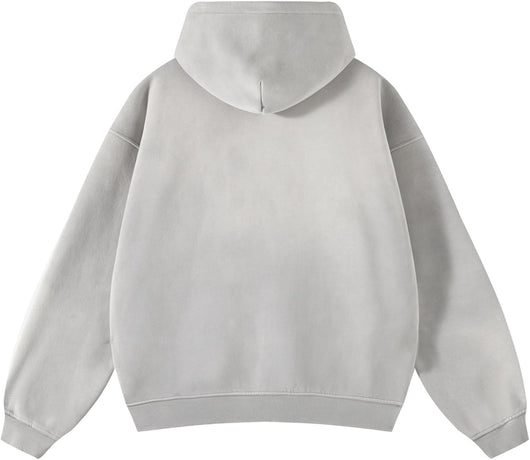 Acid Wash Zip Up Hoodie
