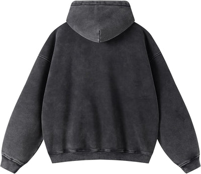 Acid Wash Zip Up Hoodie
