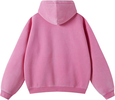 Acid Wash Zip Up Hoodie