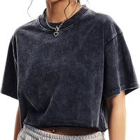 Women's Oversized Vintage T Shirts  Cropped